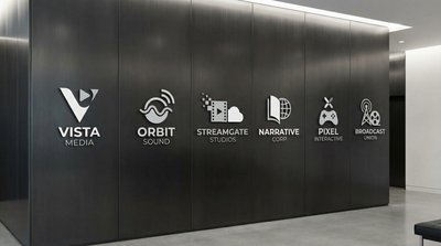 日本三级官网合作影视品牌Logo墙